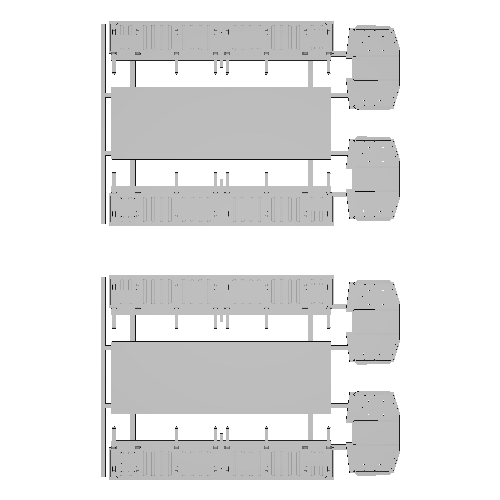 TB-K01-2 私鉄無蓋貨車トラ1 車体キット（2両）